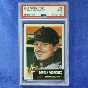 2018 Topps Living Set Card #72 Dereck Rodriguez - PSA #41624780 (MINT 9) - Picture 1 of 2