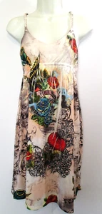😍 OCEAN BREEZE Womens Sz M~ Rope Straps Embellished Sun Dress~Wearable art - Picture 1 of 6