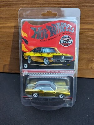 Hot Wheels RLC Redline Club Car Gold 1969 Dodge Charger R/T HellCat Motor YELLOW - Image 1 of 2