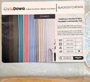 THERMAL INSULATED BLACKOUT CURTAINS SILVERISH WHITE GROMMETS TIEBACKS 52x84 New - Picture 1 of 4