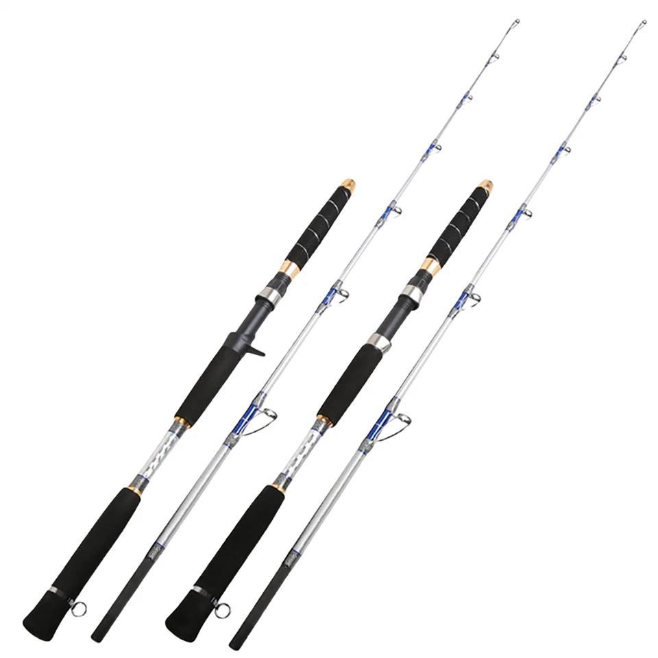 XC Jigging Rod 5'5" 20-45lb Saltwater Spinning Rod 120# Casting Rod Solid Carbon - Image 1 of 4