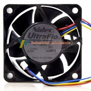 1PC new Nidec U60T12MUA7-57 J07 12V 0.16A 6CM 4-wire cooling fan 60*60*25mm - Picture 1 of 5