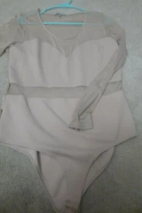 tuta charlotte russe rosa parte rosa in rete, taglia xlarge - Foto 1 di 3