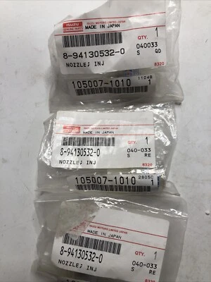(Lote de 3) Boquilla Isuzu 3KB1 genuina 8-94130532-0 NPDN4PDN101 152PN381 OEM nueva Foto 1 de 4