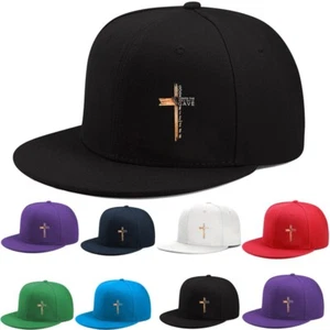 Berretto da baseball uomo donna snapback punta piatta croce moda hip hop rap cappello sportivo - Foto 1 di 18