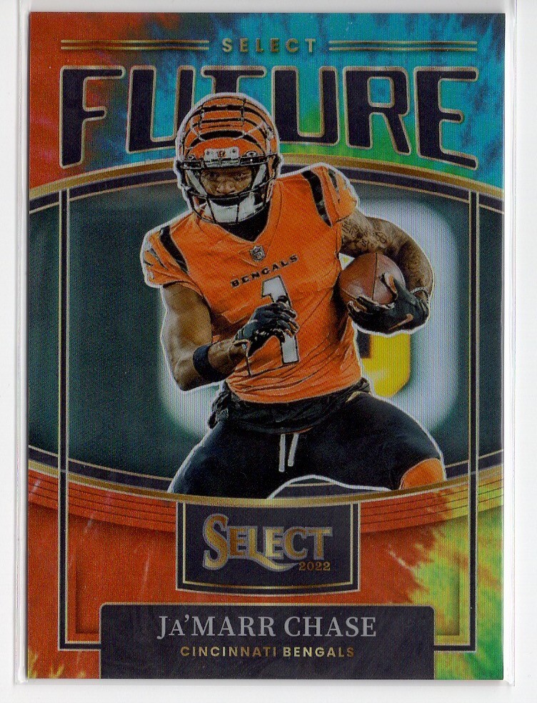 Ja'Marr Chase 2022 Panini Select Select Future #SF-19 /25 Tie Dye SSP
