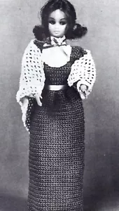 OLD-FASHIONED Fashion Doll Dress & Shawl/Crochet Pattern INSTRUCTIONS ONLY - Picture 1 of 1