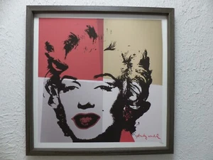 ANDY WARHOL "Marilyn Monroe" Lithographie limitiert, 50x50 cm im Holz Rahmen - Bild 1 von 5