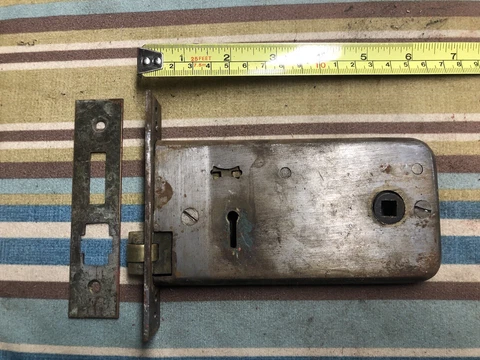 Antique Reclaimed Mortise Lock Deep Set No Key Cover