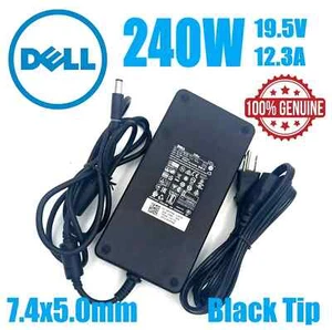 Genuine Dell 240W AC Adapter 0MFK9 0FWCRC 19.5V 12.3A LA240PM160 GA240PE1-00 - Picture 1 of 4
