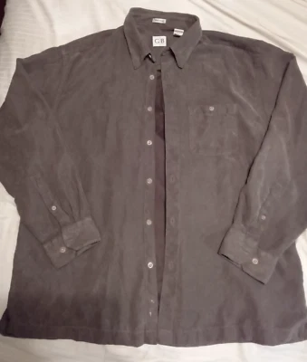 Geoffrey Beene микро замши платье рубашка размер XL серый/оливковый - Изображение 1 из 4