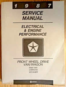 1987 Service Manual Supplement Front Wheel Drive Van/Wagon RAM Van, Caravan etc. - Picture 1 of 8