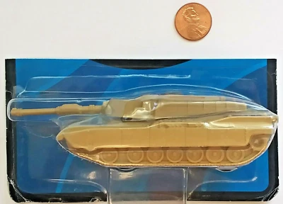 Maisto M1A2 Abrams Main Battle Tank 4.5" Inch Long, Sealed on a Cut Card Package - Image 1 of 4