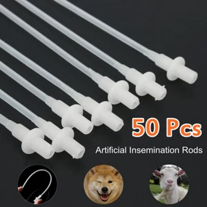 100pcs Disposable Artificial Insemination Rods Tube For Dog Goat Sheep Breed - Picture 1 of 10