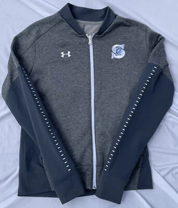 Under Armour Women's Qualifier Hybrid Warm-Up Jacket Green Bay SW H.S. Gray Sz M - Picture 1 of 10