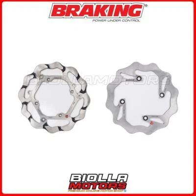 KIT DISCHI FRENO BRAKING HUSQVARNA TC 449 2013 -  ANTERIORE + POSTERIORE [WAVE S Foto 1 de 4