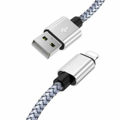 2m 3m Extra Long Data Fast Charging Charger Cable USB For iPhone 7 8 6 iPad Cord - Image 1 of 4