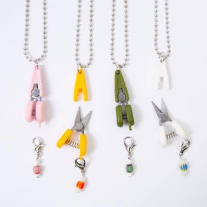 Mini Scissors Tiny Dressmaker Scissors Craft Shears With Cover And Chain - Picture 1 of 16