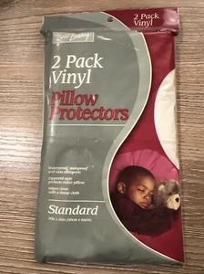 Basic Bedding Vinyl Pillow Protectors Standard Size 2 Pack - Picture 1 of 2