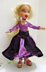 Bratz doll Long blonde hair mauve & purple velvet pant suit & skirt purple shoes - Picture 1 of 5