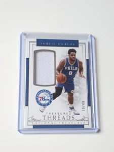 Panini National Treasures 2016 Jahlil Okafor 76ers Game Worn Patch NBA /49 - Bild 1 von 2