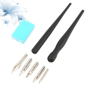Dip Pen Set Calligraphy Drawing Penholder Ink Pens for Artists Cartoon Handle - Picture 1 of 11