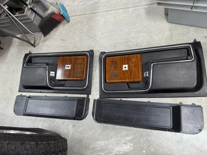 80-86 Ford Truck Bronco DOOR PANELS Power Rosewood Black Map Pockets 1980-1986 - Picture 1 of 17