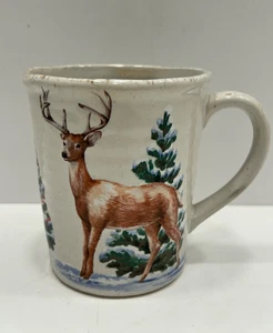 St. Nicholas Square "Winter White" Wildlife Deer Mug Coffee/Hot Chocolate/Tea! - Picture 1 of 11