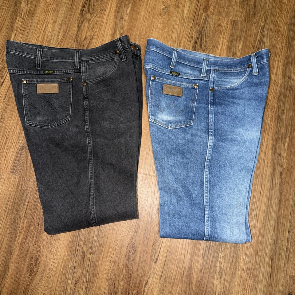 Lot of Wrangler 936Den & 936WBK Cowboy Cut Jeans Men's Size 36X32 Made in USA - Image 1 of 4