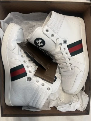 Gucci Men's High Top Sneakers Size 8.5 - Image 1 of 4