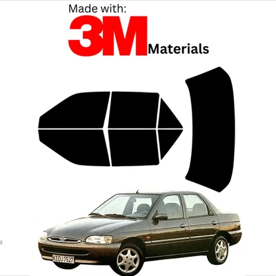 Предварительно вырезанная тонировка окна для седана Ford Escort 92-96 цвет стабильная керамика сделано с 3M - Изображение 1 из 4