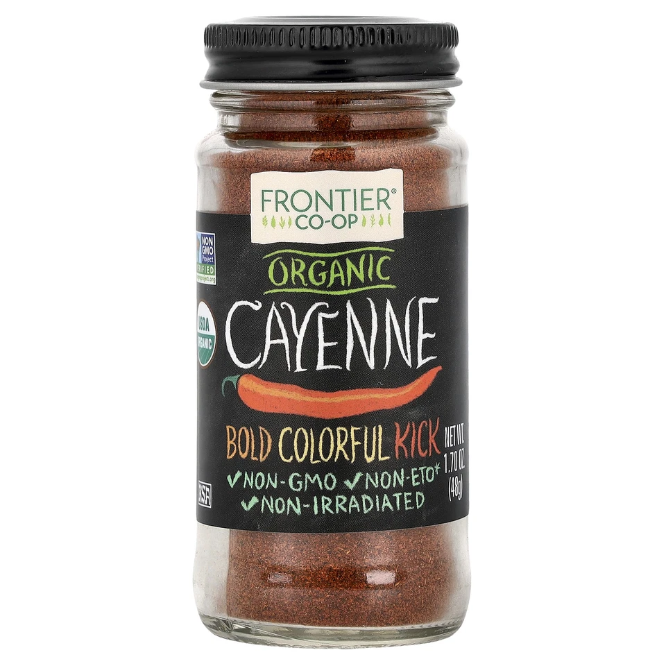 Frontier Herb Cayenne PPR 30hu ORG 1.7 Oz