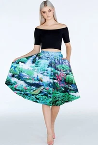 BlackMilk Skirt Size M Secret Garden Pocket Midi Limited Edition Black Milk - Picture 1 of 6