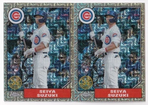 (2) Seiya Suzuki 2022 Topps 1987 Chrome Refractor Rookie Lot #T87C-16 Cubs - Bild 1 von 2