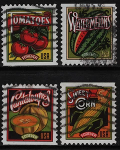 OFF paper #5004-07 Summer Harvest (used set of 4) Forever 2015 -f180 - Picture 1 of 1