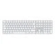 Apple Tastiera computer MAGIC KEYBOARD Touch ID Silver e White MXK73T A