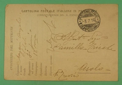 DR WHO 1916 ITALIA POSTA MILITARE CORPO ARMATA POSTAL FRANCA GRATIS PRIMERA GUERRA MUNDIAL R12246 Foto 1 de 2