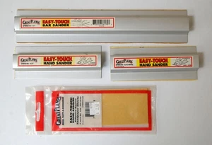 Three Great Planes Sanders Two 5.5" Hand Sanders One 11" Bar Sander + Some Paper - Picture 1 of 4