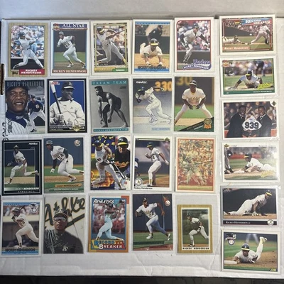 (26x) Lote Rickey Henderson 1987-00 Topps/UD/Donruss+ NY YANKES LEGEND - CABRA #4 Foto 1 de 4