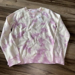 Gap Kids Pink Tie Dye Sweater Large (10) New - Picture 1 of 3