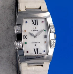 Ladies Omega Constellation Quadrella IRIS Watch - Diamond Bezel - 1886.79.31 - Picture 1 of 7