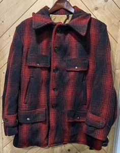 Chaqueta de caza Mackinaw vintage de lana a cuadros de búfalo - Imagen 1 de 7