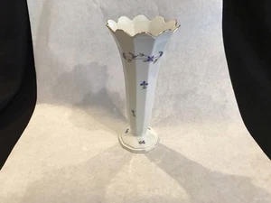 Herend vaso porcellana blu Apponyi/Bouquet cinese bordo oro 8,5" h # 7075/w3-3 - Foto 1 di 11