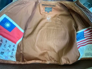 Vintage The Real McCoy's A-2 Leather Jacket Size 36 Brown Length 59.5cm - Picture 1 of 11