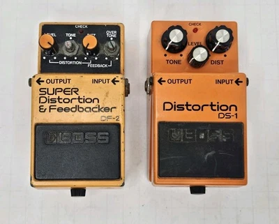 BOSS DF-2 SUPER Distortion & Feedbacker & DS-1 Distortion Guitar Effects Pedals  - Image 1 of 4