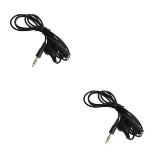Extensor de control de volumen para auriculares con cable de extensión de audio de 2 unidades 1M - Imagen 1 de 12