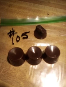 vintage radio knobs brown - Bild 1 von 4
