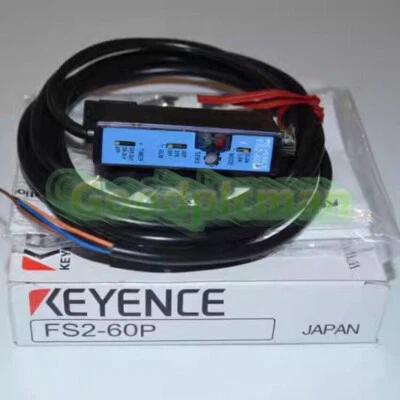 New 1PC KEYENCE FS2-60P Fiber Optic Amplifier Sensor ping - Image 1 of 2