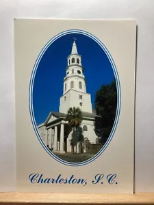 Chiesa di San Michele: Charlestown, SC - Cartolina d'epoca - Foto 1 di 3