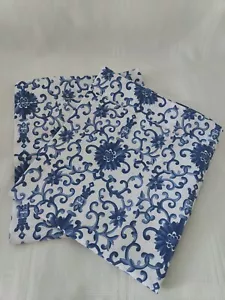Ralph Lauren PORCELAIN ROSETTE BLUE KING Pillow shams 2(Two) New!!! - Picture 1 of 4